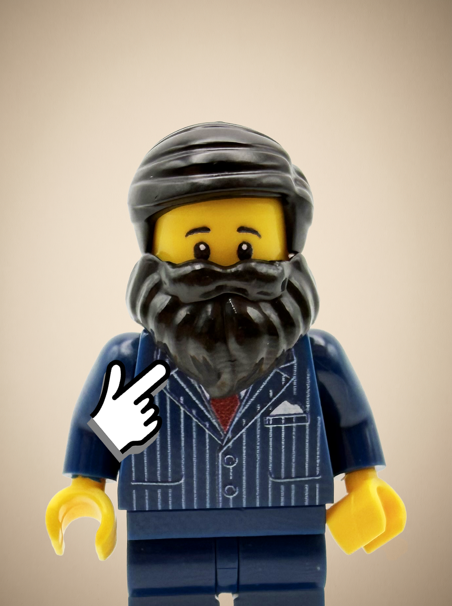 Black Beard Piece - Best Life Ever JW Brick Accessory