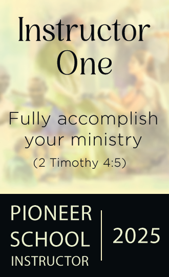 INSTRUCTOR VERSION - Personalized Pioneer School Keychain – Custom Name Gift for Jehovah’s Witnesses, Double-Sided Acrylic Keepsake