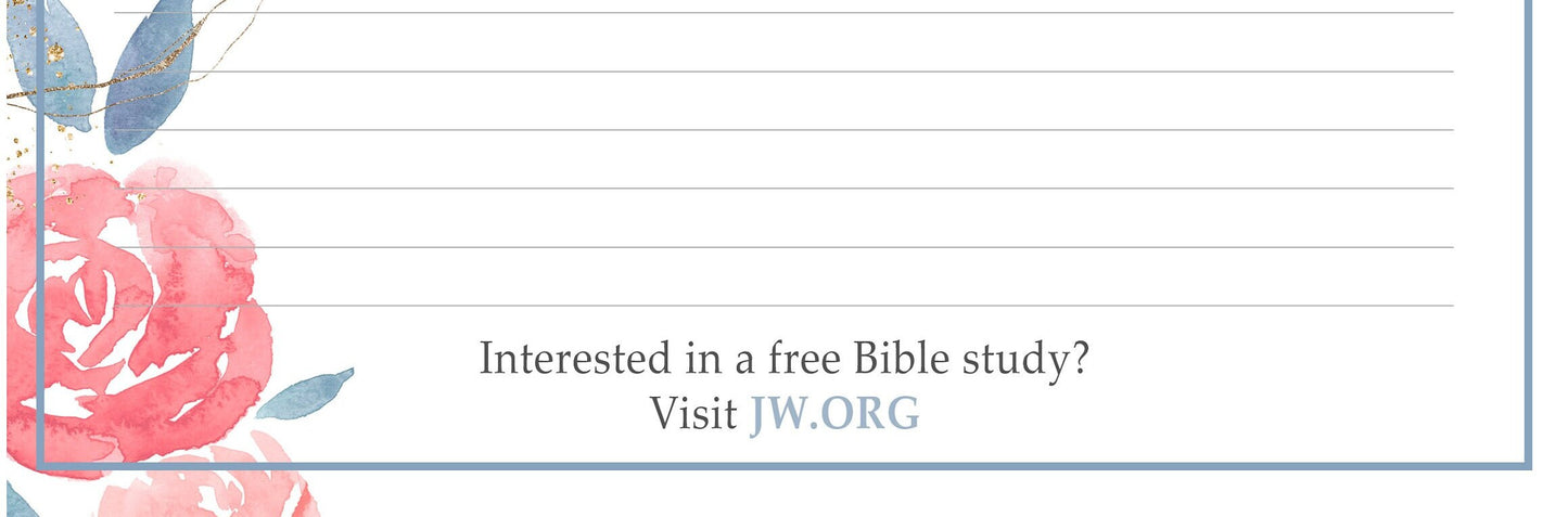 Bible Study Campaign Letter Writing Stationery, Ruled & Blank Version included