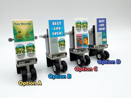JW Gifts – Custom Buildable Literature Cart Kit – Pioneer & Convention Display