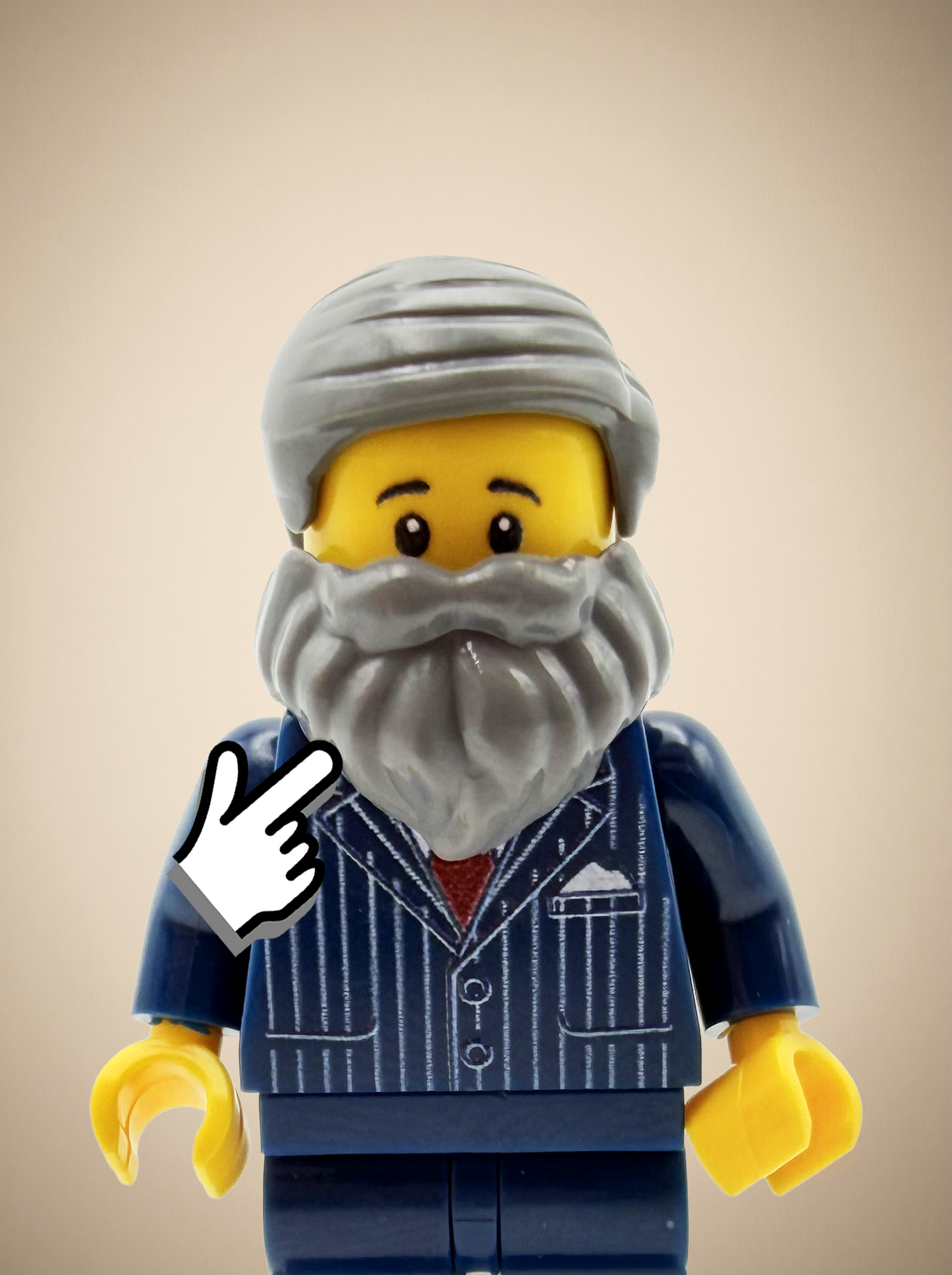 Grey Beard Piece - Best Life Ever JW Brick Accessory