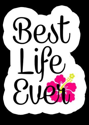 Best Life Ever Text 21 Sticker Pack