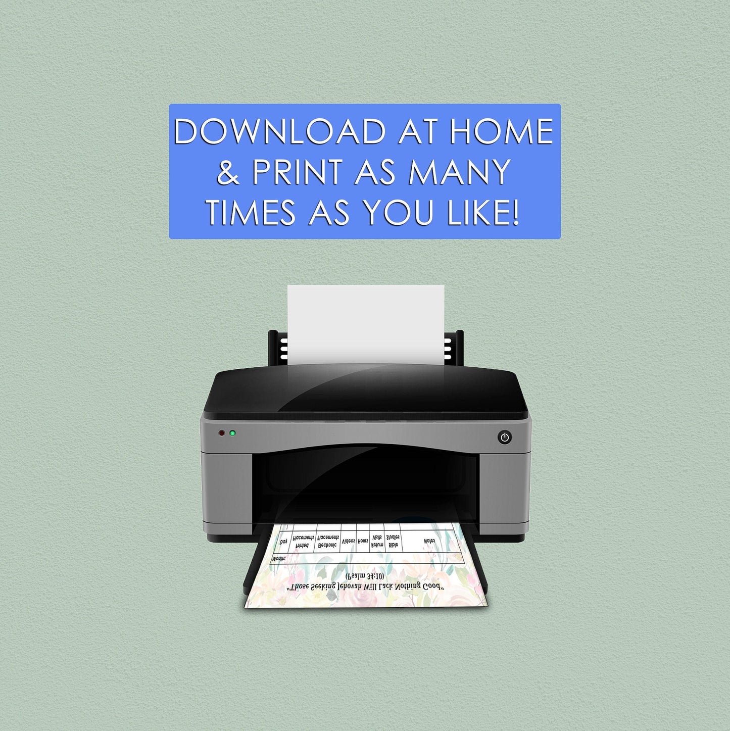 Enjoy Life Forever Earth Stationery - Writing Paper JW - Stationary - JW Gifts - Instant Download - Ruled & Blank Version included