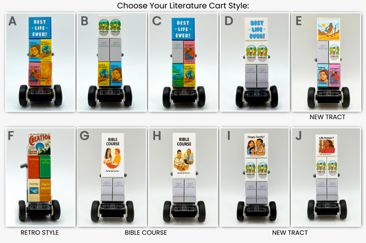 Custom Buildable Public Witnessing Cart – JW Pioneer Gift, Mini Buildable Literature Stand, Convention Gift Idea