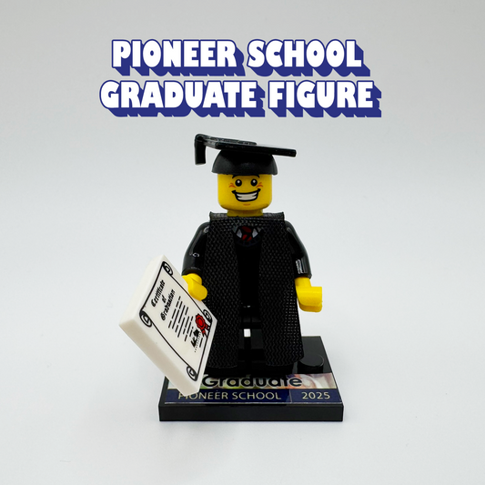 JW Pioneer School Graduation Minifigure Kit – Buildable Brother or Sister Gift – Custom Name Option – Ministry Keepsake
