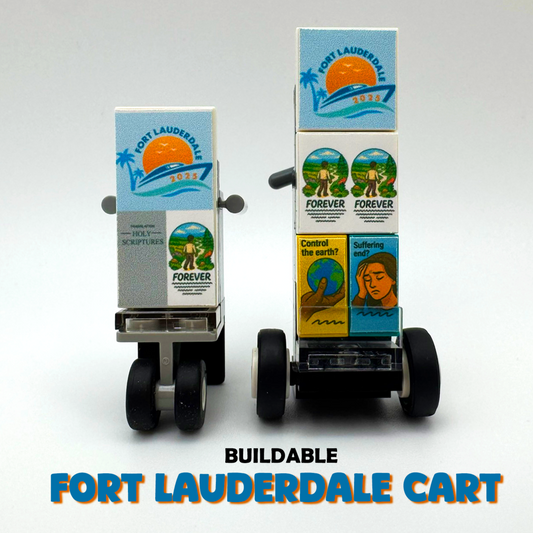 Fort Lauderdale Special Convention 2025 Buildable JW Public Witnessing Cart, Custom Mini Literature Cart, JW Gift