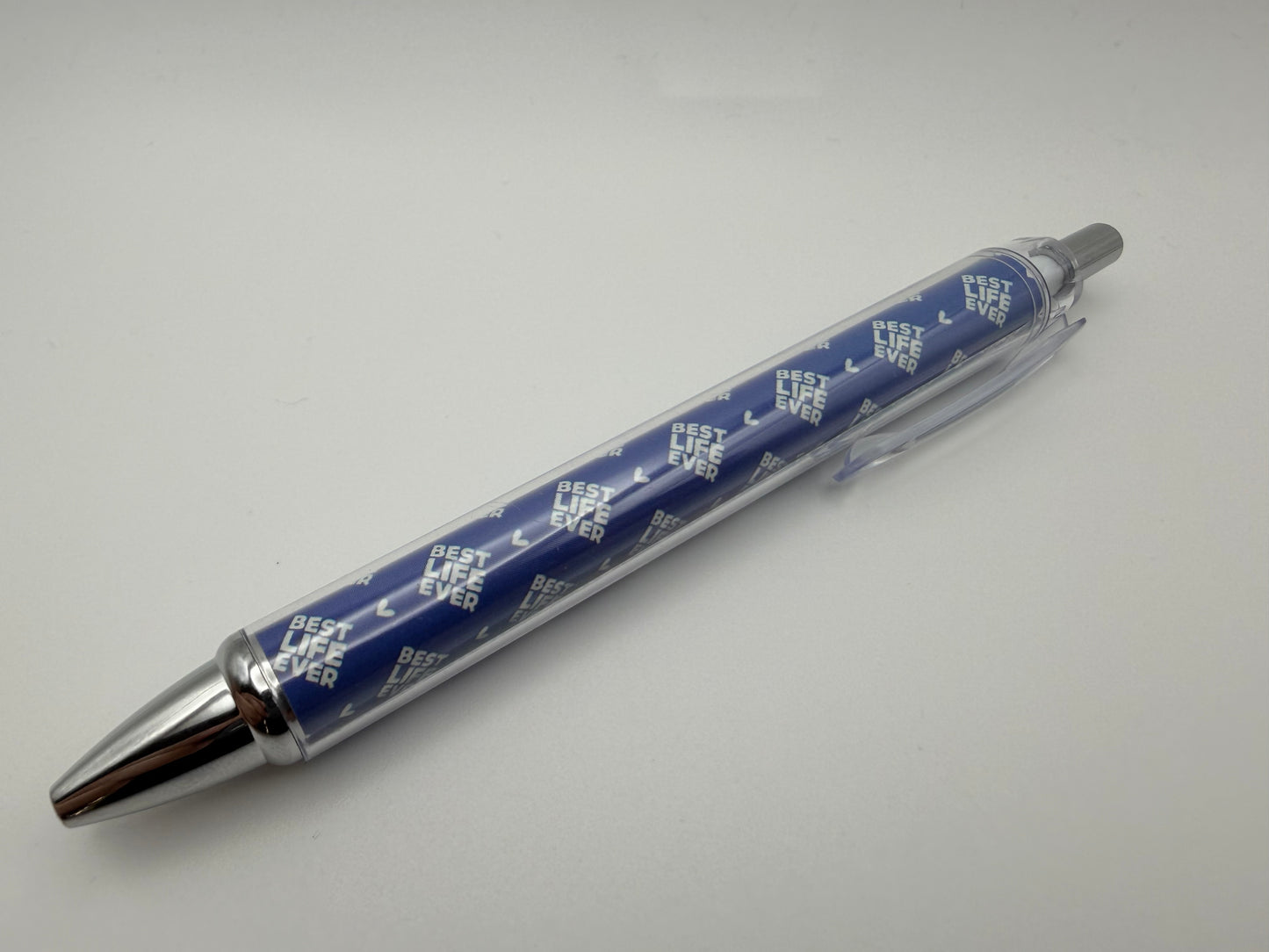 Best Life Ever Pen | Blue Ballpoint Pen with Repeating Pattern | Ministry Gift | Convention & Pioneer Gift | Faith Stationery