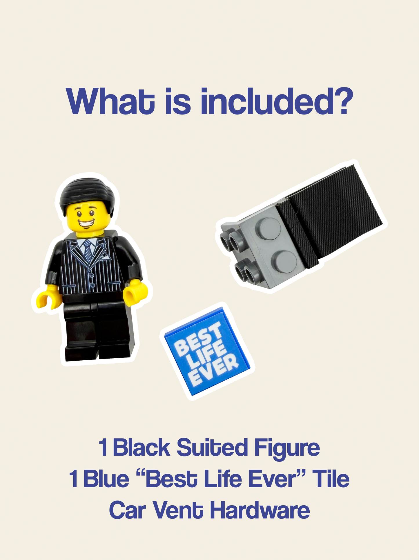 Car Vent Clip Brick Figure | Best Life Ever Minifigure Air Vent Accessory | Pioneer Gift | Ministry Car Decor | Convention Gift