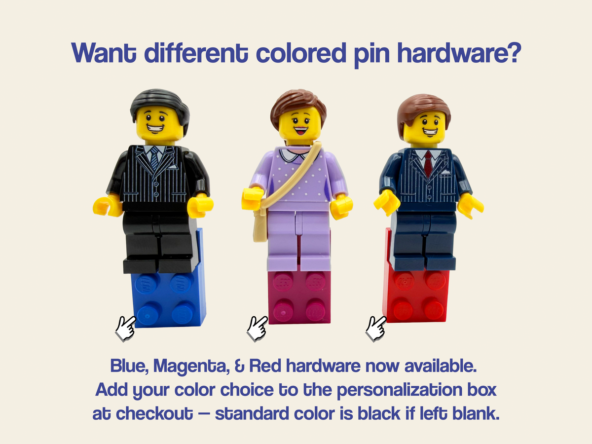 Pin de Solapa Personalizado Teocrático JW - Pin de Minifigura de Ladrillo - Regalo Teocrático JW