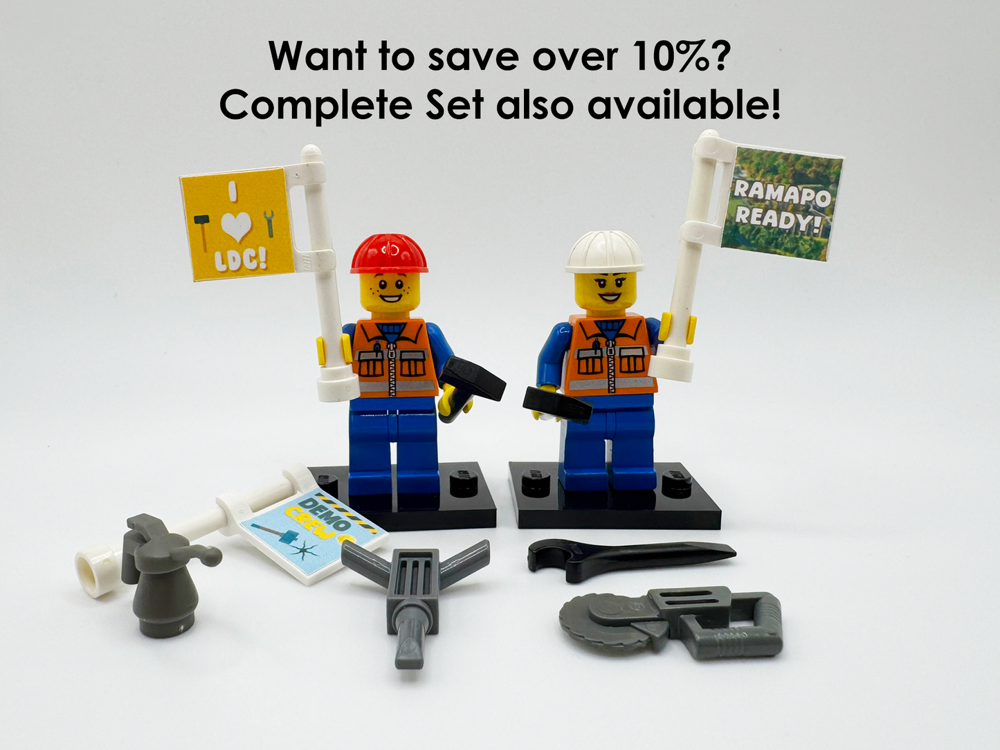 LDC Ministry Buildable Minifigure Kit – JW Gift with Stand – Build & Display