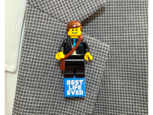 JW Theocratic Custom Lapel Pin - Brick Minifigure Pin - Theocratic JW Gift