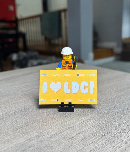 Buildable LDC Volunteer Display Set – Includes Card Holder & Mini Accessories