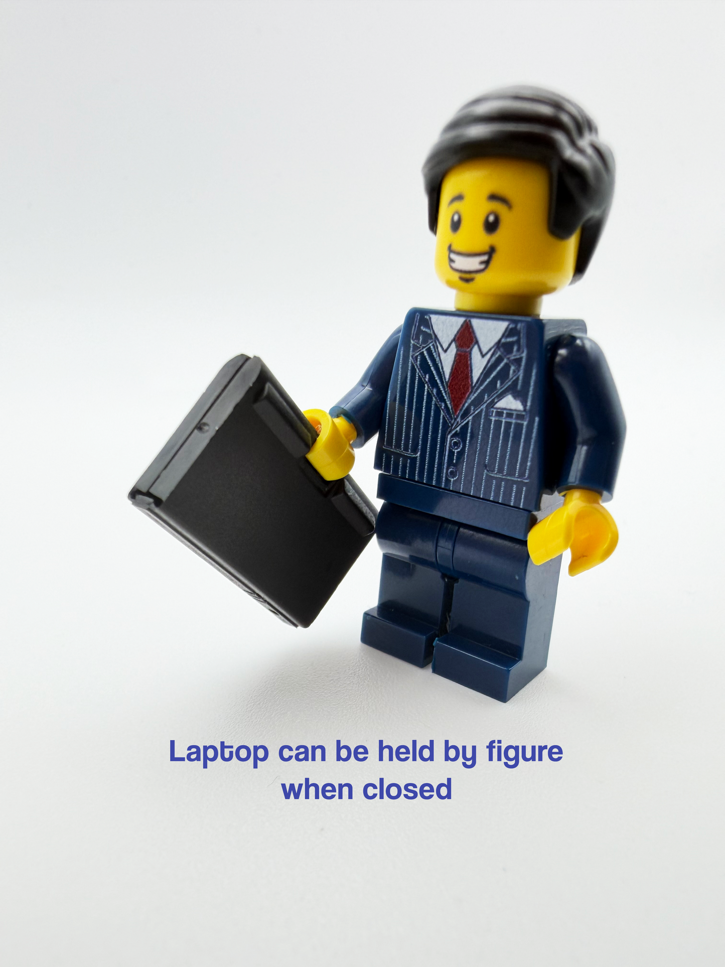 Library App Laptop Brick Accessory | Custom Decal Minifigure Laptop | Ministry Gift Accessory | Ebook Reading Study Tool | Brick-Compatible