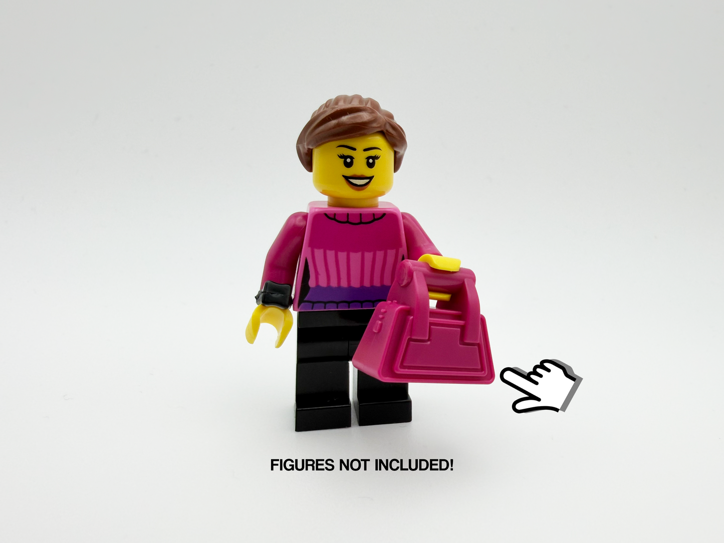 Magenta Purse Piece for Brick Figure - JW Gift