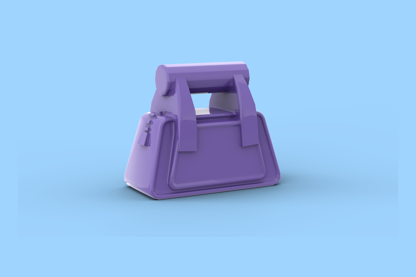 Purple Purse Piece for Brick Figure - JW Gift