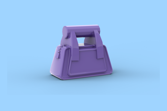 Monedero morado para figura de ladrillo - Regalo de JW