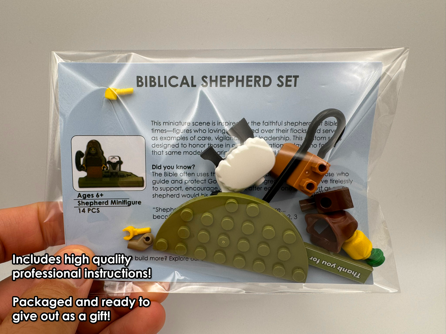 Shepherd Minifigure Set – Biblical JW Elder Gift