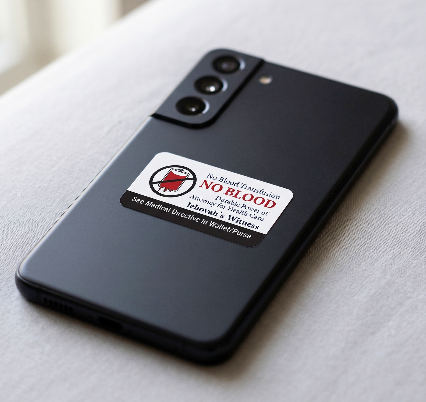 No Blood Transfusion Sticker Sheet, Jehovah's Witness Medical Directive Decal, Durable Power of Attorney Wallet Sticker, JW Gift