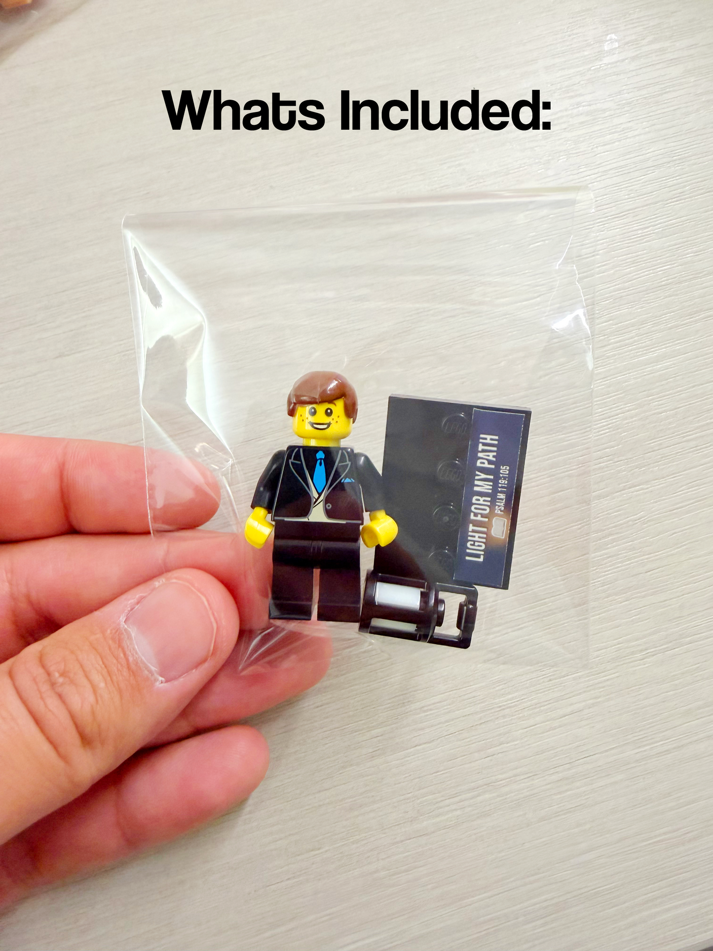 Light for My Path Minifigure Building Set – JW Gift – Psalm 119:105 – Male or Female – Ministry Lantern Figure – No Instructions Needed