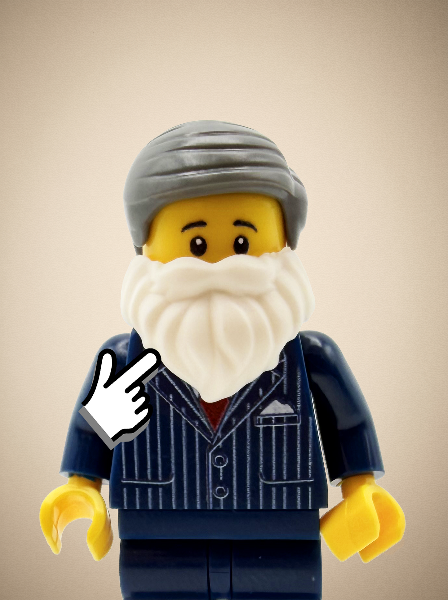 White Beard Piece - Best Life Ever JW Brick Accessory