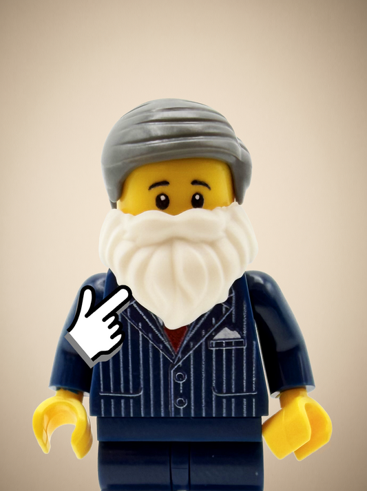 White Beard Piece - Best Life Ever JW Brick Accessory